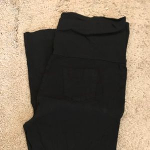 Black dress style bootcut maternity pants. Sz 1x